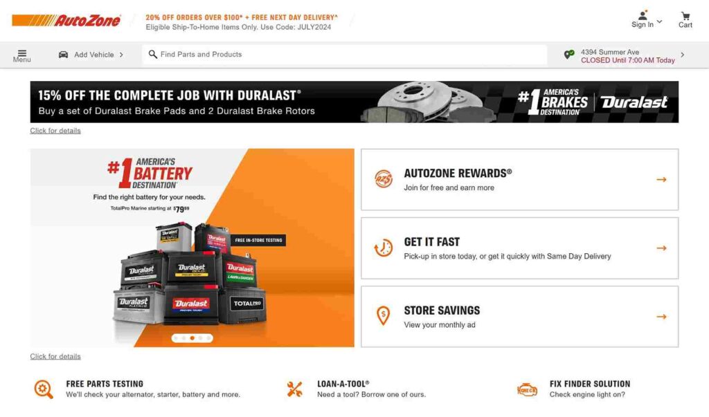 6 Must-Have Features For Modern Automotive Websites - Autozone - Colorwhistle