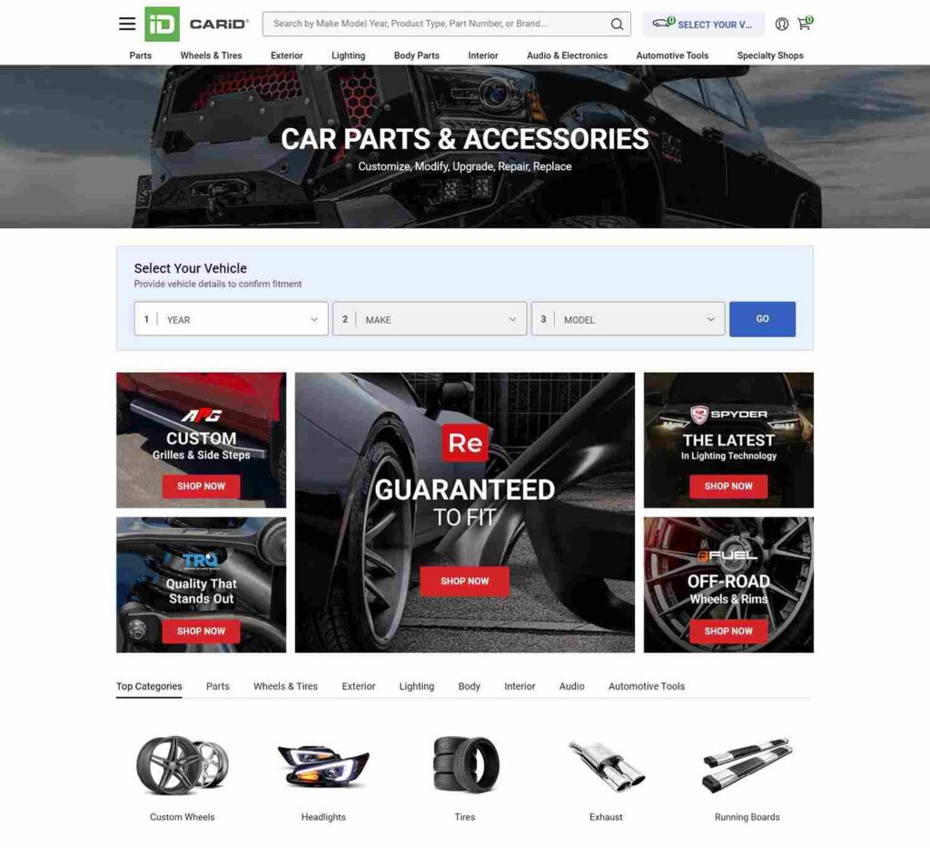 6 Must-Have Features For Modern Automotive Websites - CARiD - Colorwhistle