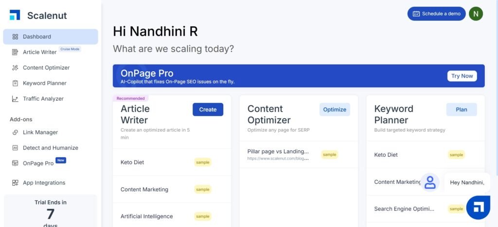 8 Must-Have Tools to Enhance Your Content Writing (Scalenut features) - ColorWhistle