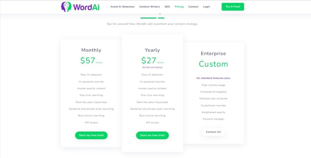 8 Must-Have Tools to Enhance Your Content Writing (Word AI pricing plans) - ColorWhistle