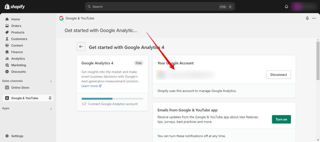 A Step-by-Step Guide to Integrating Google Analytics in Shopify Plus (Disconnect) - ColorWhistle