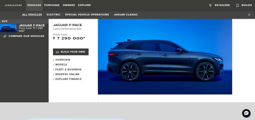 Best Automotive Brand Websites 2024 - Jaguar - Colorwhistle