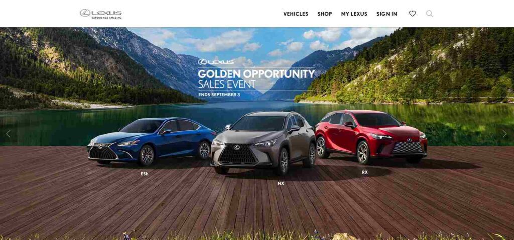 Best Automotive Brand Websites 2024 - Lexus - Colorwhistle