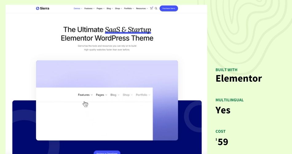 Best WordPress Themes for SaaS Businesses (Sierra) - ColorWhistle