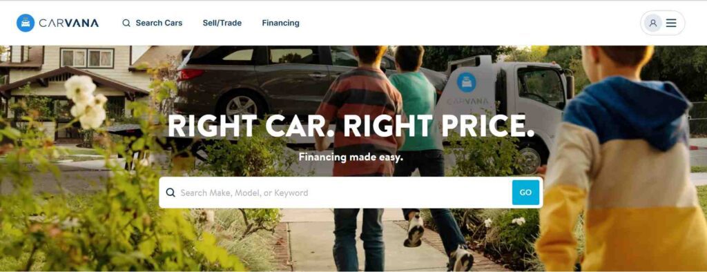 Car Dealership Website development -Carvana - Colorwhistle