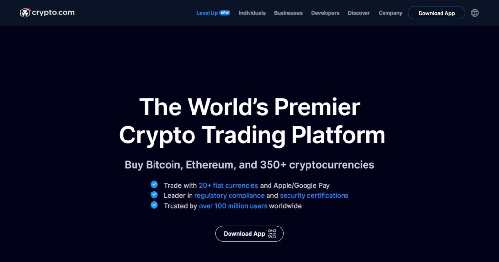 Cryptocurrency Website design - Crypto.com - Colorwhistle