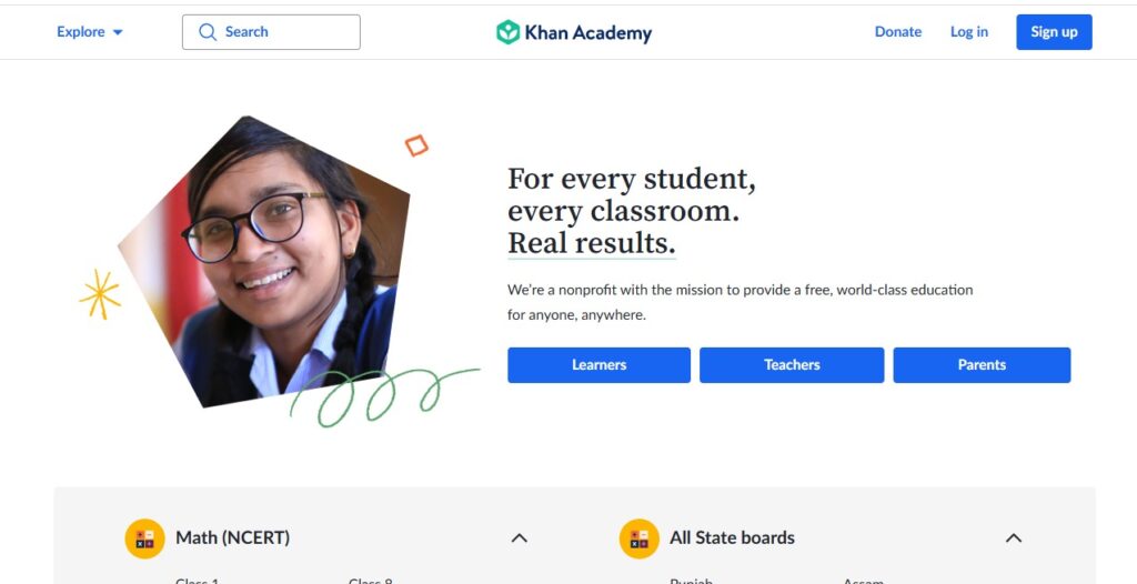 Educational Website development - Khan Academy - Colorwhistle