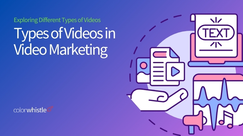 Exploring Different Types of Videos in Video Marketing for Businesses - (Featured Image) - ColorWhistle
