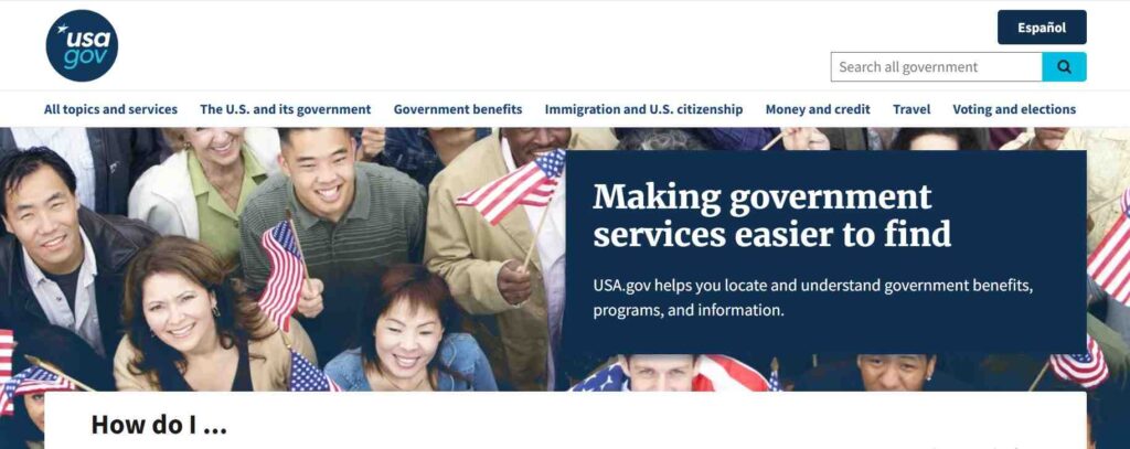 Government Website design - USA gov - Colorwhistle