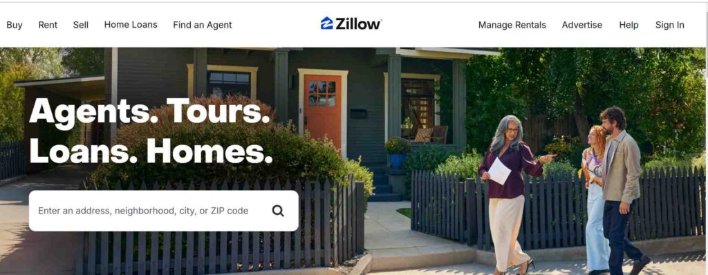 Real Estate Website design - Zillow - ColorWhistle