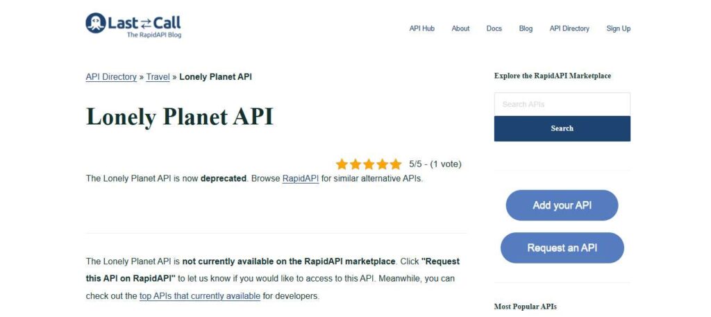 The Top Travel Industry APIs for Developers to Integrate in 2025 (Lonely Planet API) - ColorWhistle