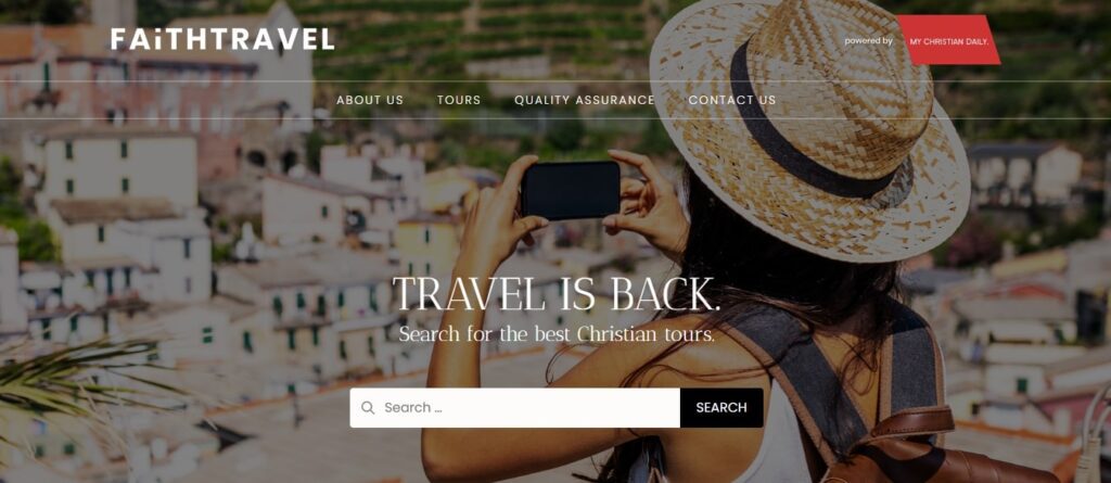 Transforming Travel Sectors with Custom Website Development Solutions (Faith Travel) - ColorWhistle