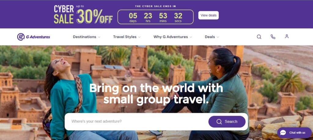 Transforming Travel Sectors with Custom Website Development Solutions (G Adventures) - ColorWhistle