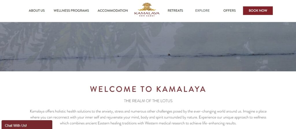 Transforming Travel Sectors with Custom Website Development Solutions (Kamalaya) - ColorWhistle