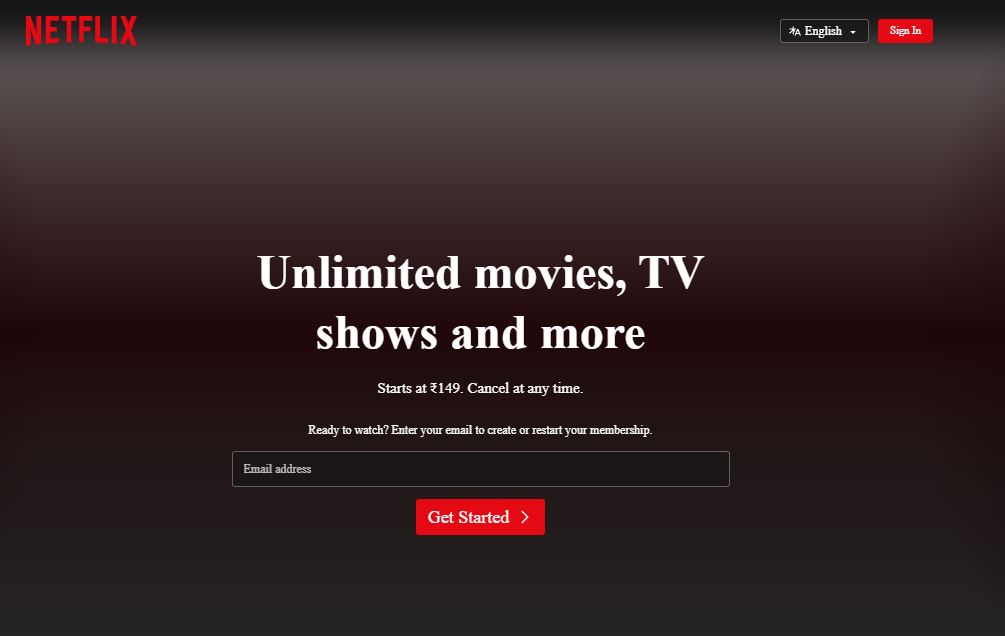 Video Streaming Website design - Netflix - Colorwhistle