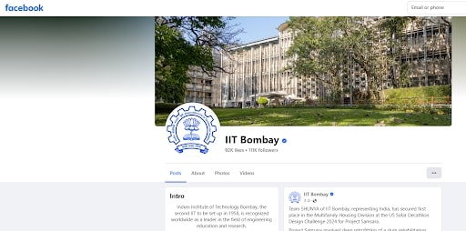 Social Media Trends of Colleges in India Vs USA (IIT Bombay Facebook) - ColorWhistle