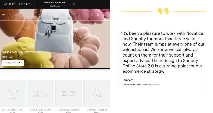 Top 21+ Websites Built on Shopify Plus(Lambert) - ColorWhistle