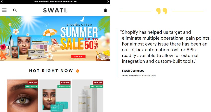 Top 21+ Websites Built on Shopify Plus(Swati) - ColorWhistle