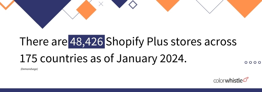 Top 15 Shopify Plus Stats to Know in 2024 (Number of Shopify Plus Stores) - ColorWhistle