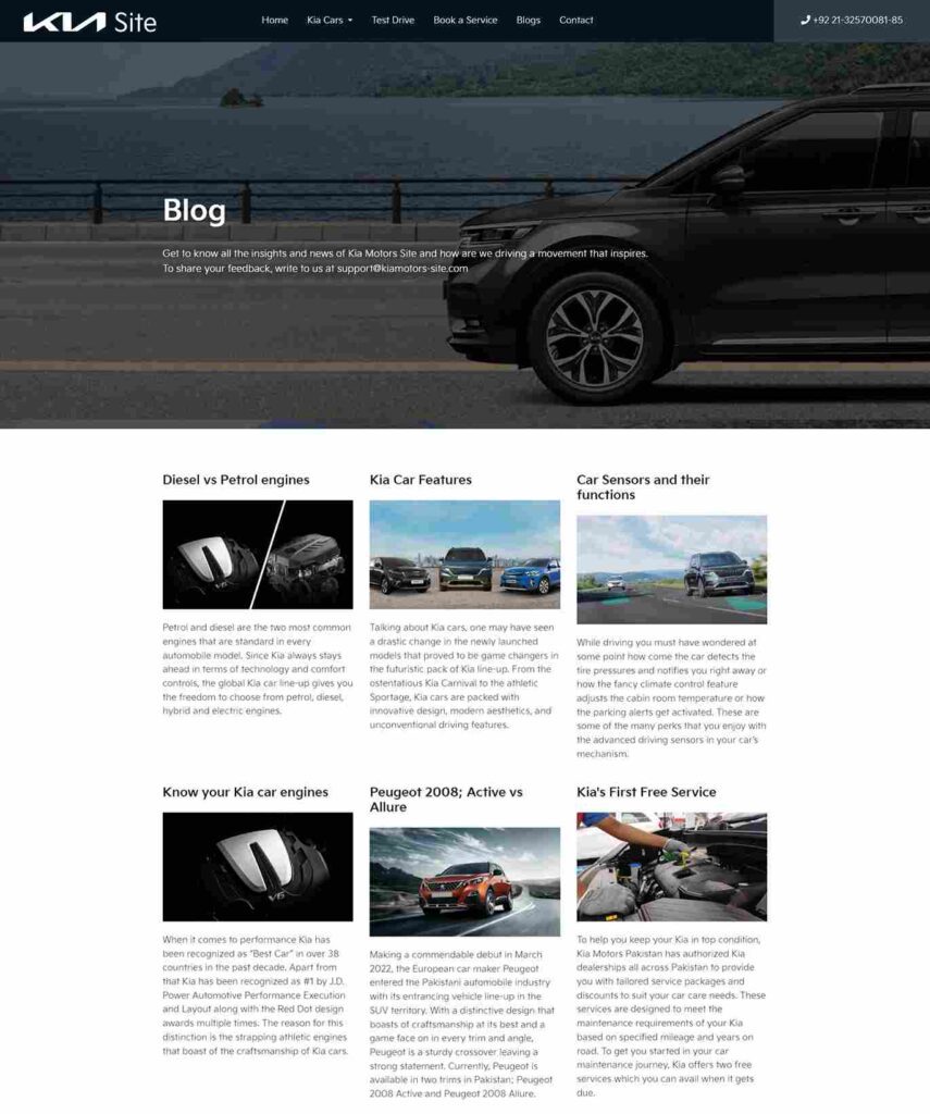 Content Marketing For Automotive Businesses (Kia Blogpage) - Colorwhistle