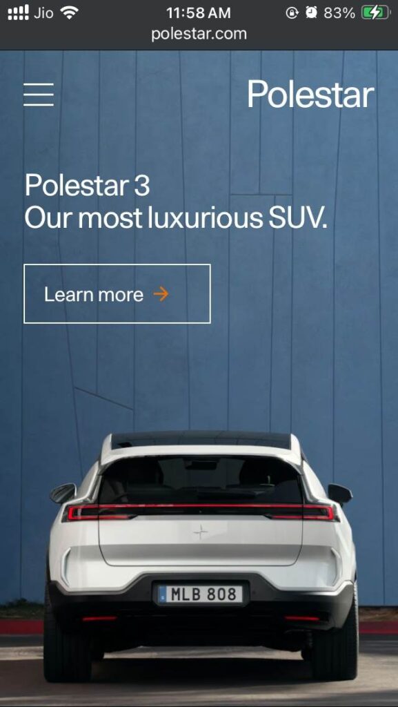 Optimizing Your Automotive Website For Mobile Users - Polestar - Colorwhistle