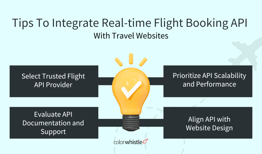 Tips To Integrate Real-time Flight Booking API With Travel Websites - ColorWhistle