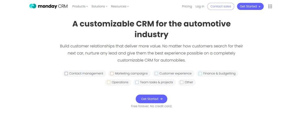 Best Automotive CRM Software On The Market - Monday.Com - Colorwhistle