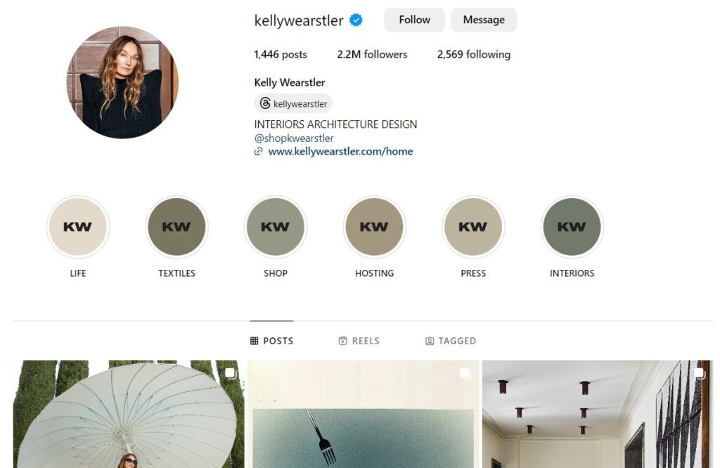 How to Grow Your Interior Design Business Using Social Media (Kelly Wearstler) - ColorWhistle