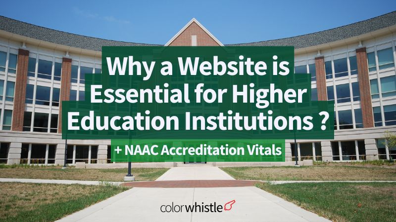 Why a Website is Essential for Higher Education Institutions - ColorWhistle