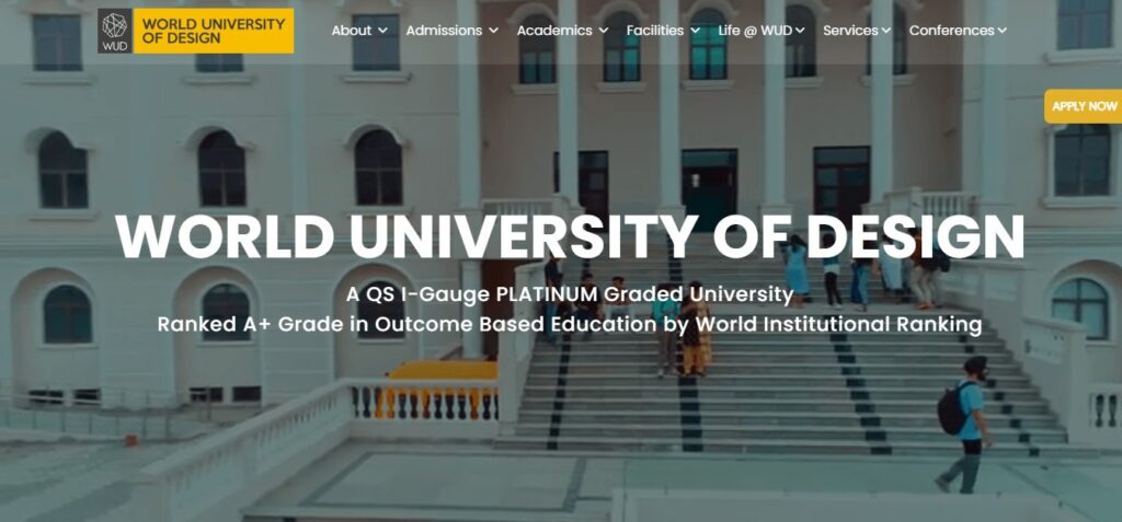 College Website Design Trends and Technologies in India(World University of Design) -ColorWhistle