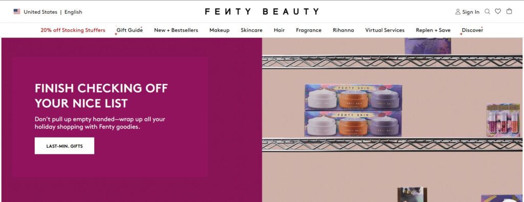 Crafting a Gen Z-Friendly Shopify Website Strategies, Features (Examples- Fenty Beauty) - ColorWhistle