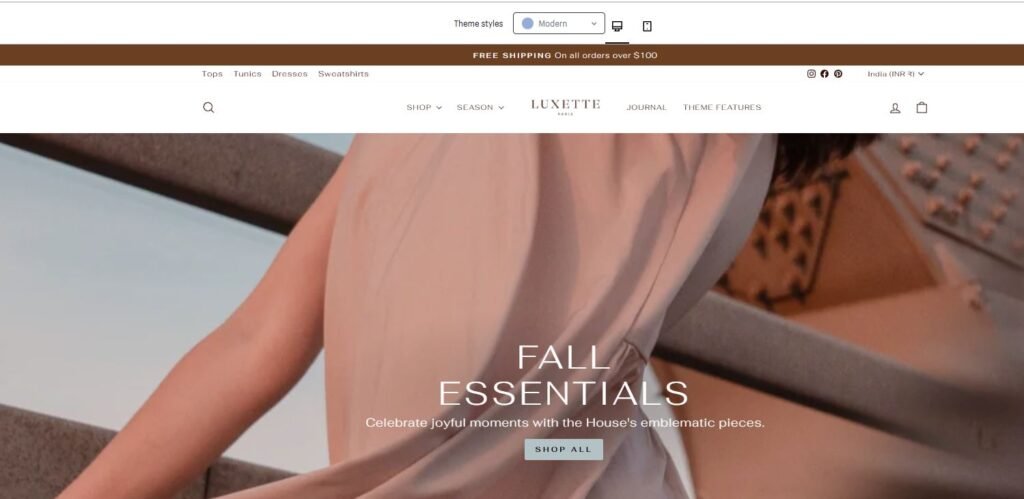 Top Shopify Themes for fashion brands (Impulse Theme)- ColorWhistle