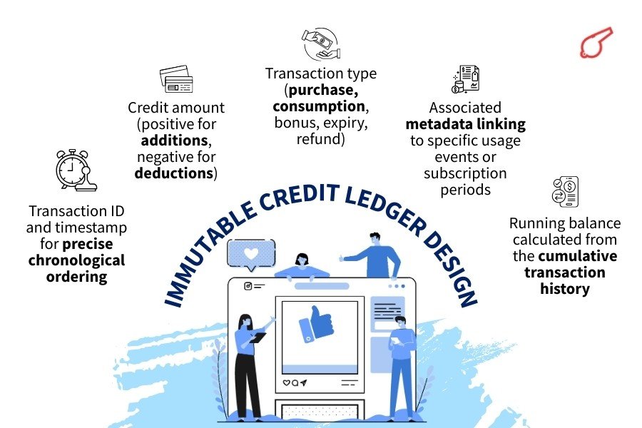 Immutable Credit Ledger Design - ColorWhistle