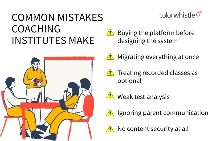 Common mistakes coaching institutes make (and how to avoid them)