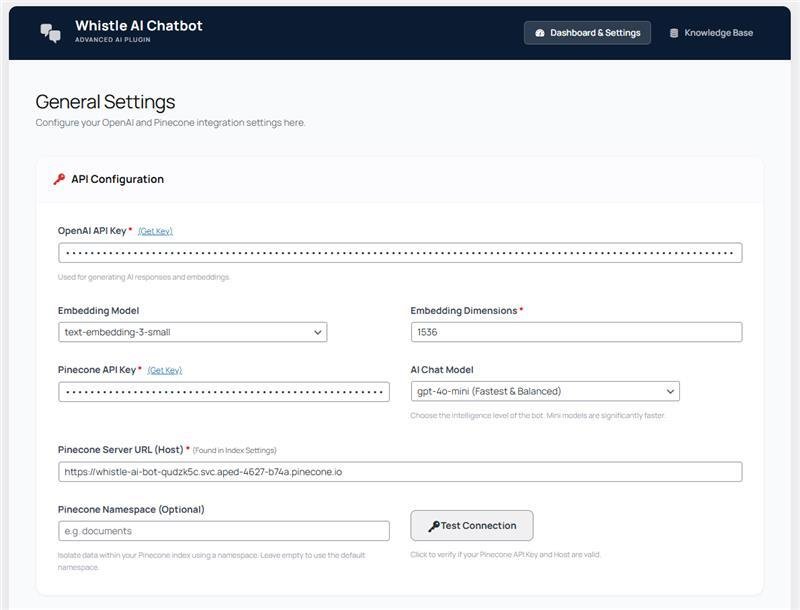 Building an AI Recipe Assistant for a High Traffic Food Website A Case Study on Whistle AI Bot (Settings) - ColorWhistle