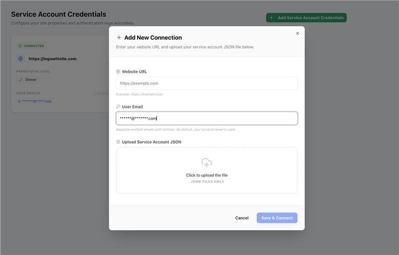 Building the GSC Indexing Dashboard(Add New Service Account) - ColorWhistle