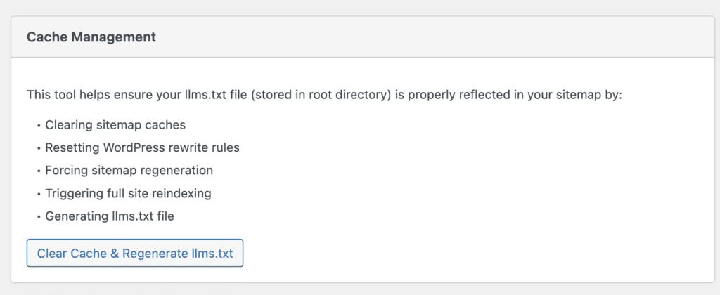 Dynamic llms.txt Generator – WordPress Plugin Case Study(Cache Management) - ColorWhistle