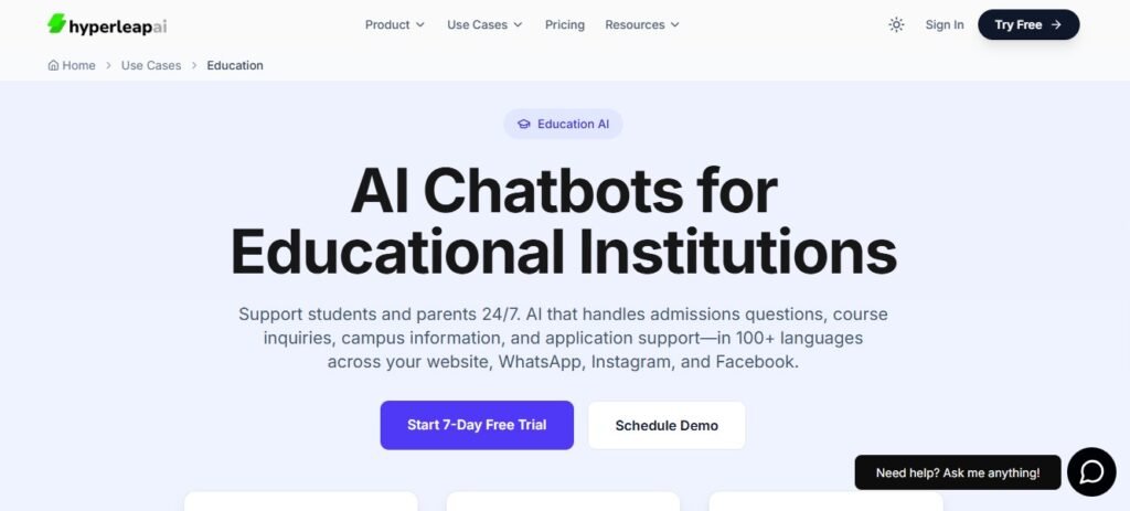 AI Chatbots Guide for Colleges (HyperleapAI) - ColorWhistle