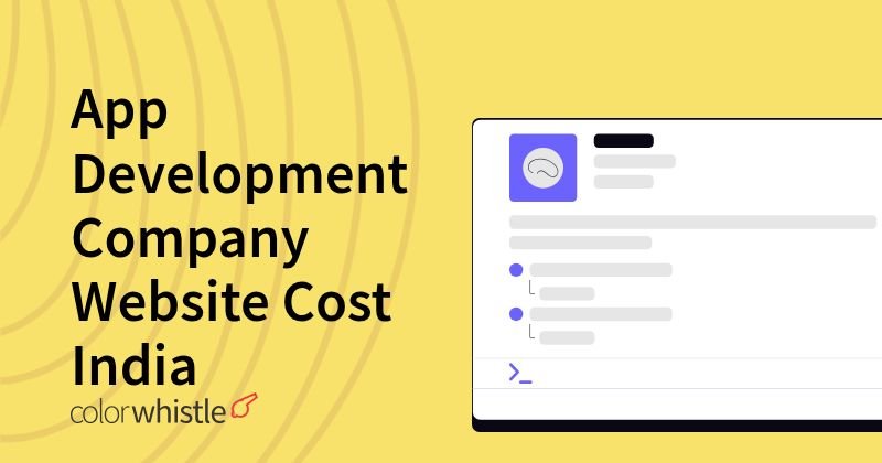 App Development Company Website Cost India