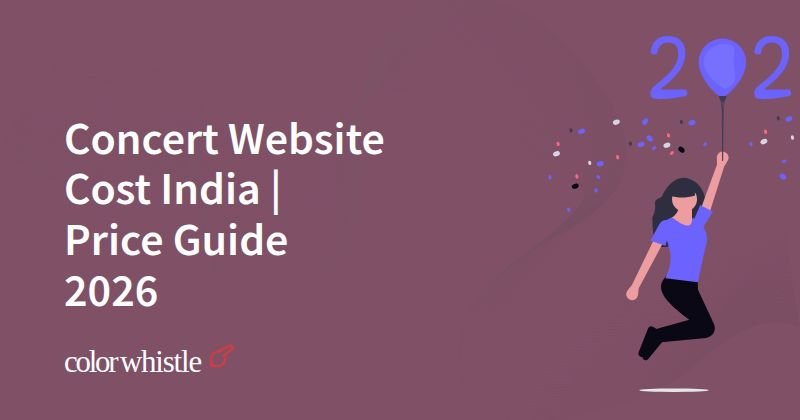 Concert Website Cost India | Price Guide 2026