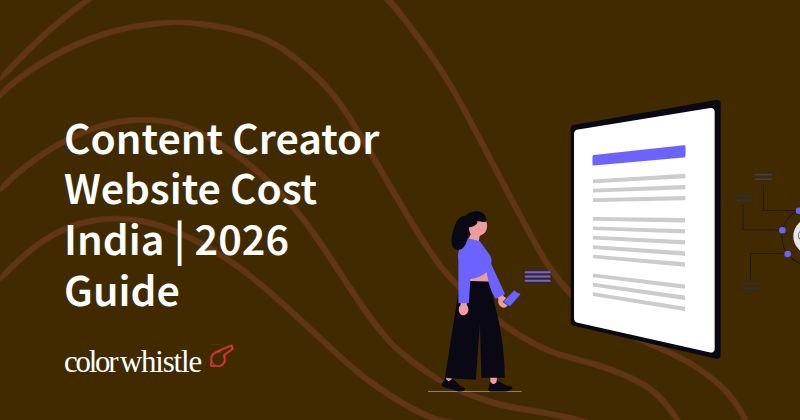 Content Creator Website Cost India | 2026 Guide