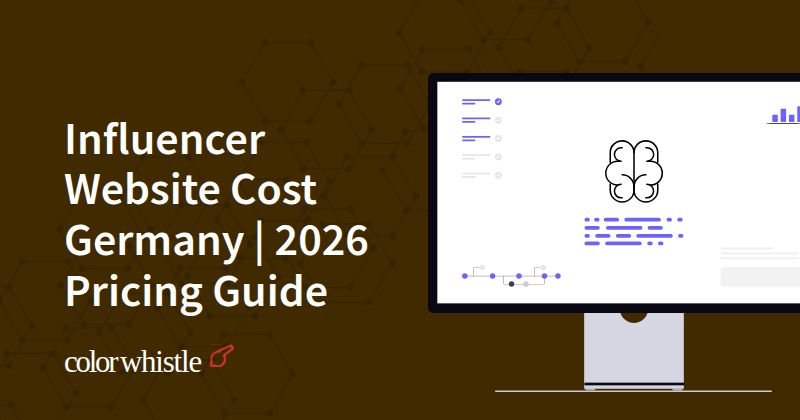 Influencer Website Cost Germany | 2026 Pricing Guide
