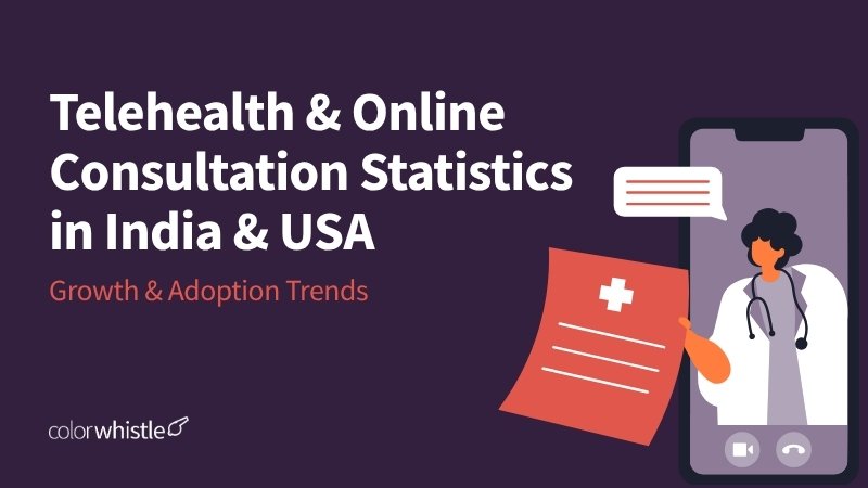 Telehealth & Online Consultation Statistics in India & USA Growth & Adoption Trends - ColorWhistle