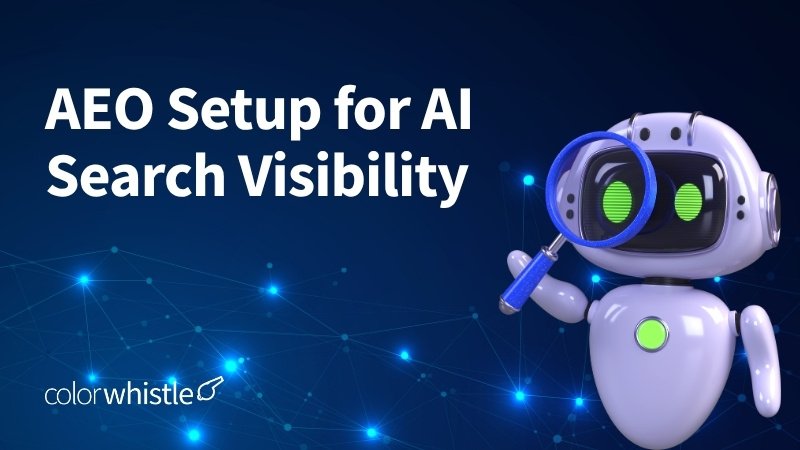 AEO Setup for AI Search Visibility - ColorWhistle